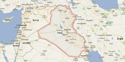 Carte de l'Irak