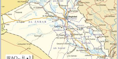 Carte de l'Irak routes